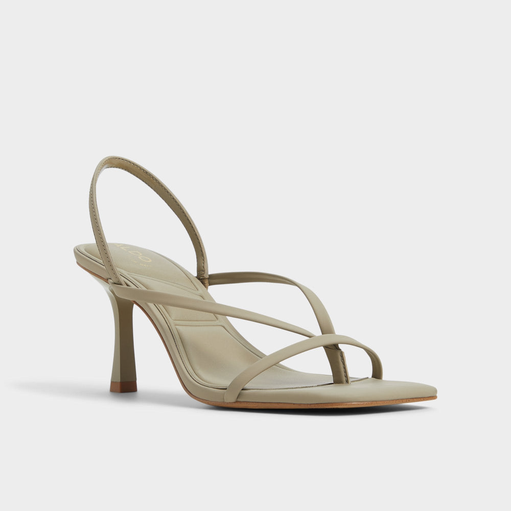 Riva Other Green Women's Strappy sandals - Sling back heeled sandal, Stiletto heel
