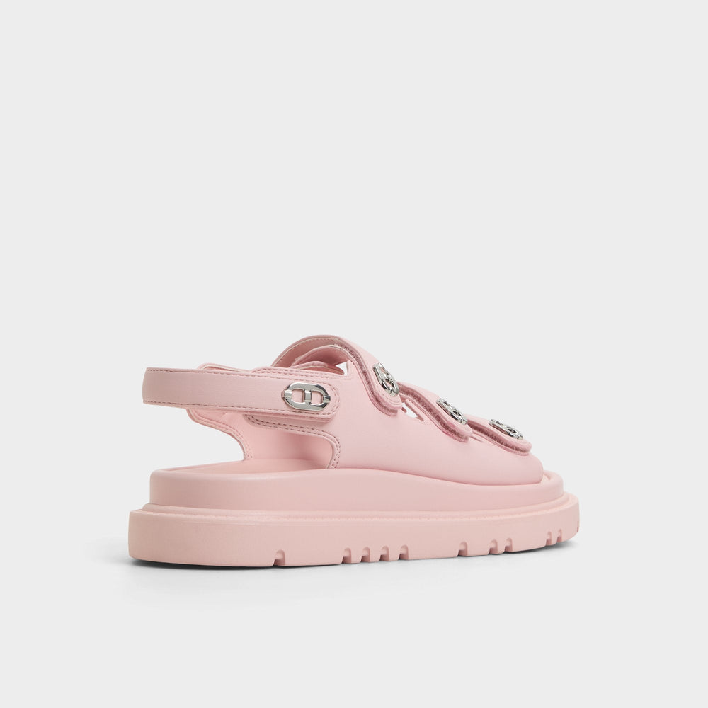 Halendar Light Pink Women's Footbed sandals - Footbed sandal, Footbed sandal
