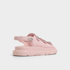 Halendar Light Pink Women's Footbed sandals - Footbed sandal, Footbed sandal
