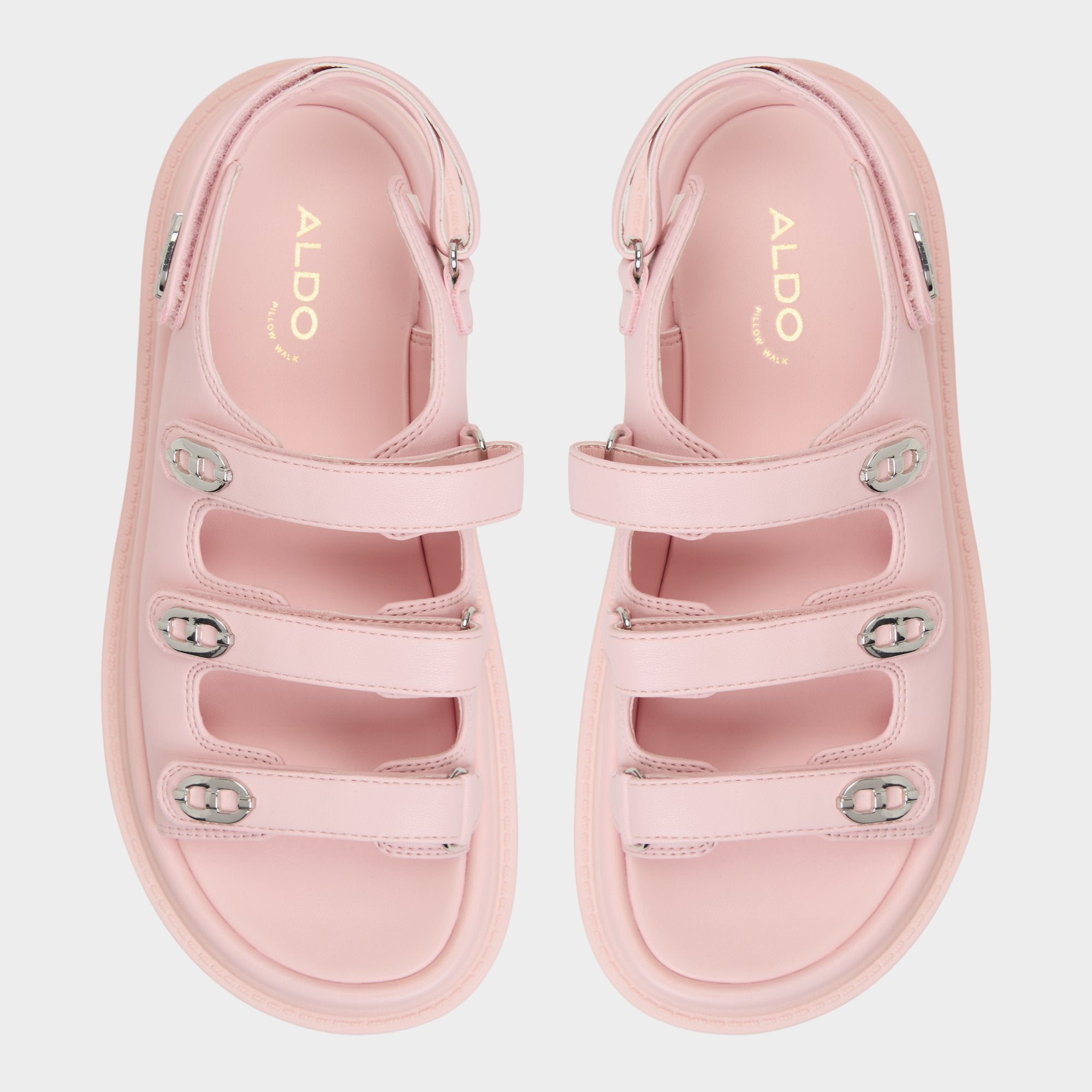Halendar Light Pink Women's Footbed sandals - Footbed sandal, Footbed sandal