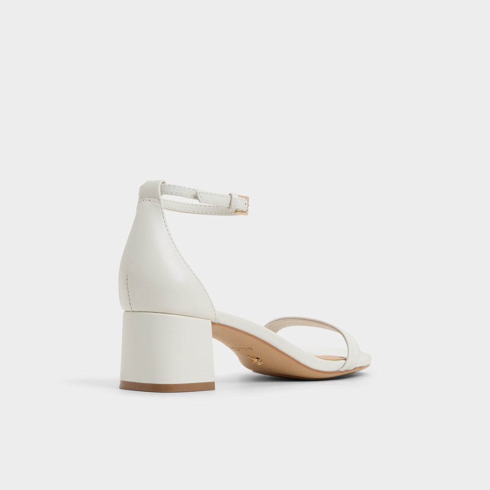 Calliope White/Bone Women's Block heels - Heeled sandal, Block heel