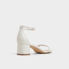 Calliope White/Bone Women's Block heels - Heeled sandal, Block heel