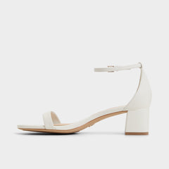 Calliope White/Bone Women's Block heels - Heeled sandal, Block heel