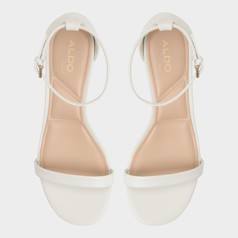 Calliope White/Bone Women's Block heels - Heeled sandal, Block heel
