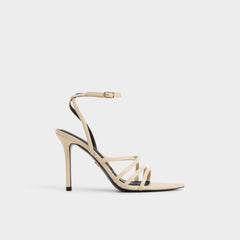Solania Light Beige Women's Strappy sandals - Heeled sandal, Stiletto heel