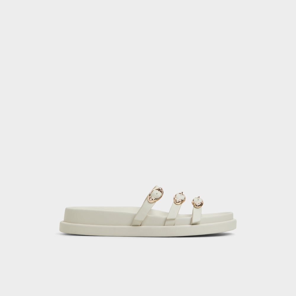 Zephyra White Women's Footbed sandals - Footbed sandal, Footbed sandal
