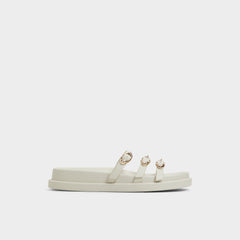 Zephyra White Women's Footbed sandals - Footbed sandal, Footbed sandal