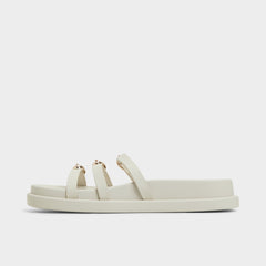 Zephyra White Women's Footbed sandals - Footbed sandal, Footbed sandal
