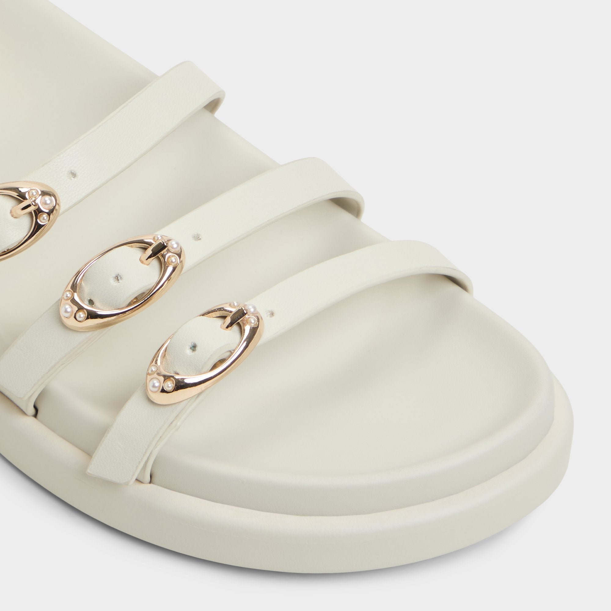 Zephyra White Women's Footbed sandals - Footbed sandal, Footbed sandal