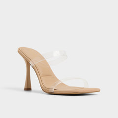 Evalina Medium Beige Women's Heeled sandals - Strappy heeled sandal, Stiletto heel