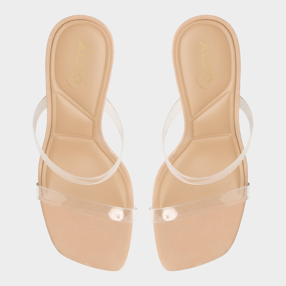 Evalina Medium Beige Women's Heeled sandals - Strappy heeled sandal, Stiletto heel