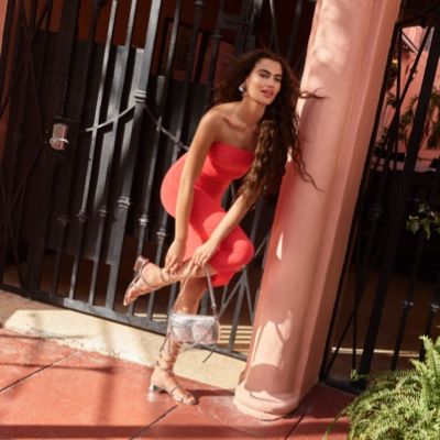 Spinna in Silver - Strappy sandal, Block heel