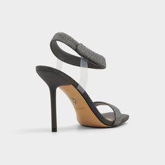 Rosy Dark Grey Women's Strappy sandals - Strappy heeled sandal