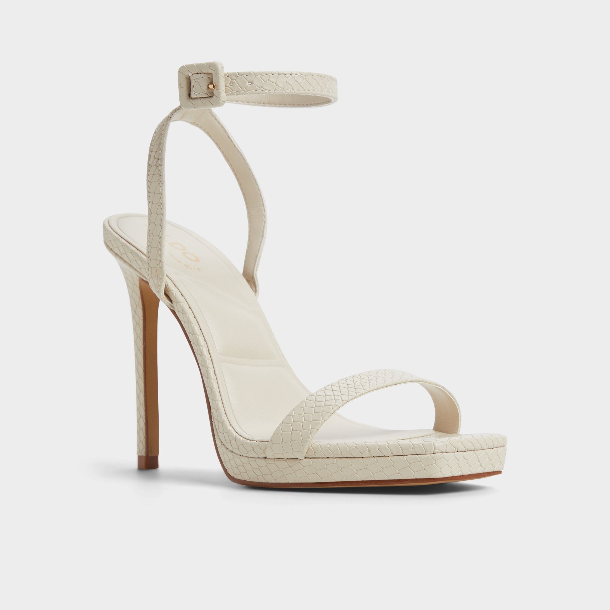 Kaathy Light Brown Women's Strappy Heels - Strappy heeled sandal
