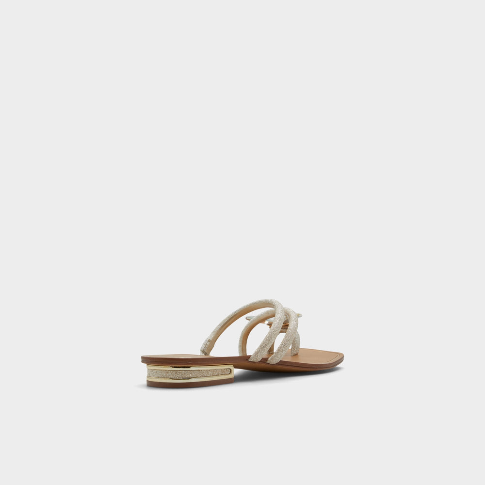 Garberia Silver Women's Flats - Flip flop