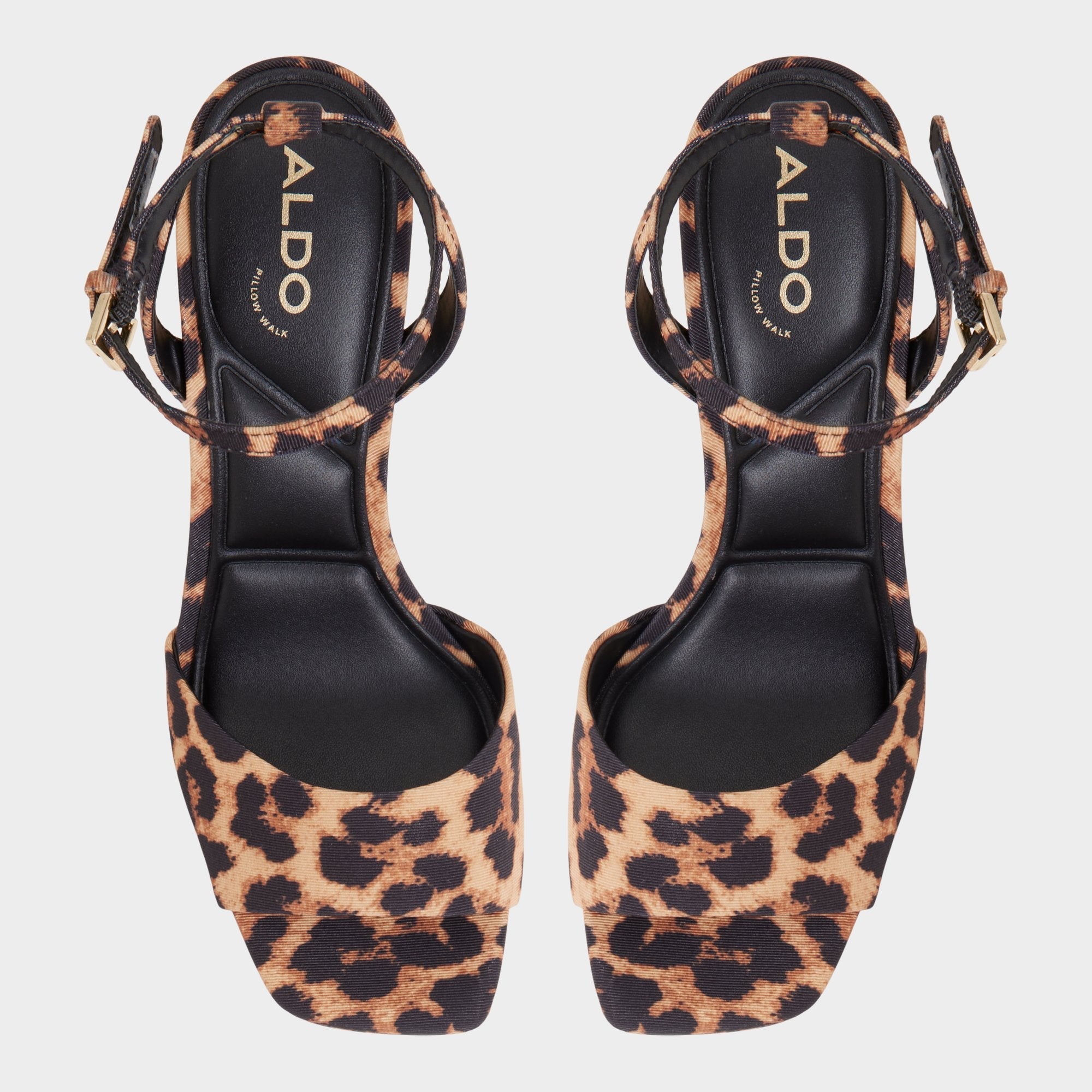 Chicgleam Brown Multi Women's Strappy sandals - Strappy heeled sandal, Platform