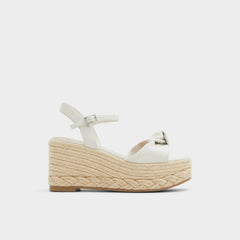 Annamarie White Women's Wedges - Wedge sandal, Wedge heel