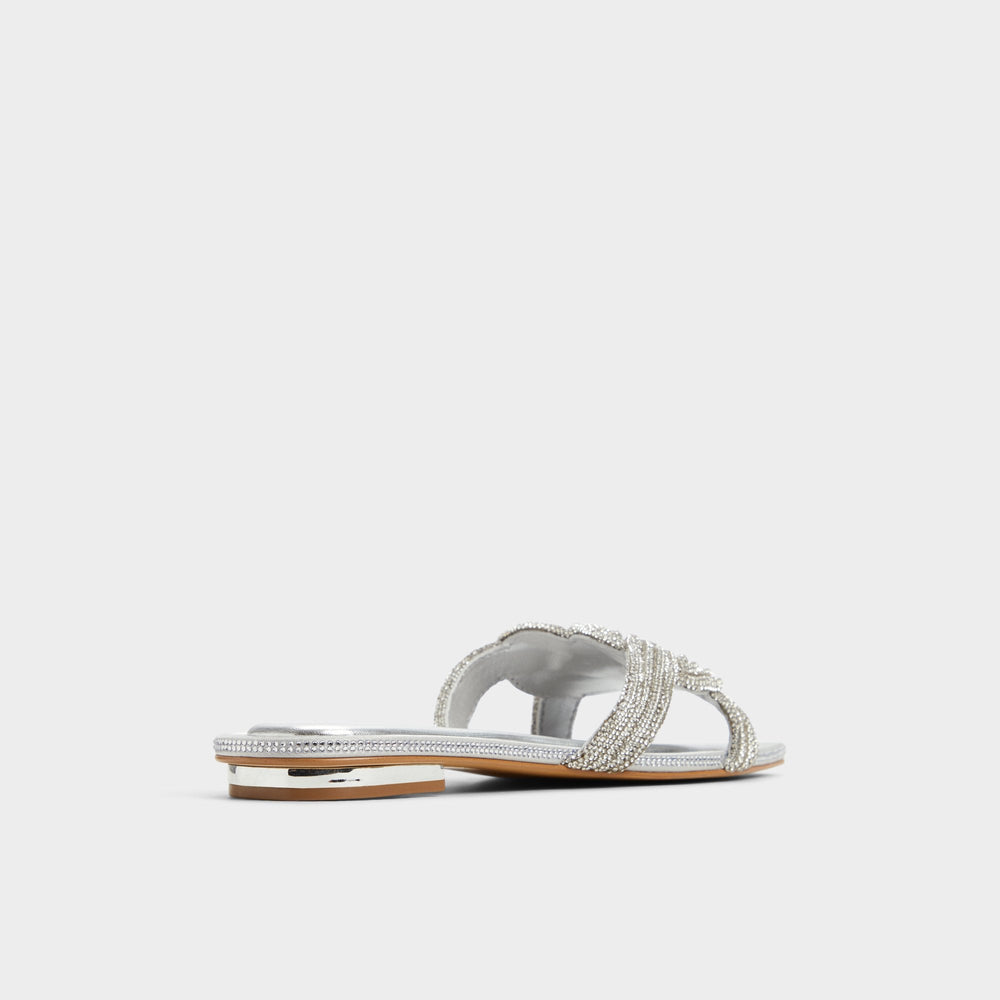 Karlina Silver Women's Iridescent metallics - Slide sandal