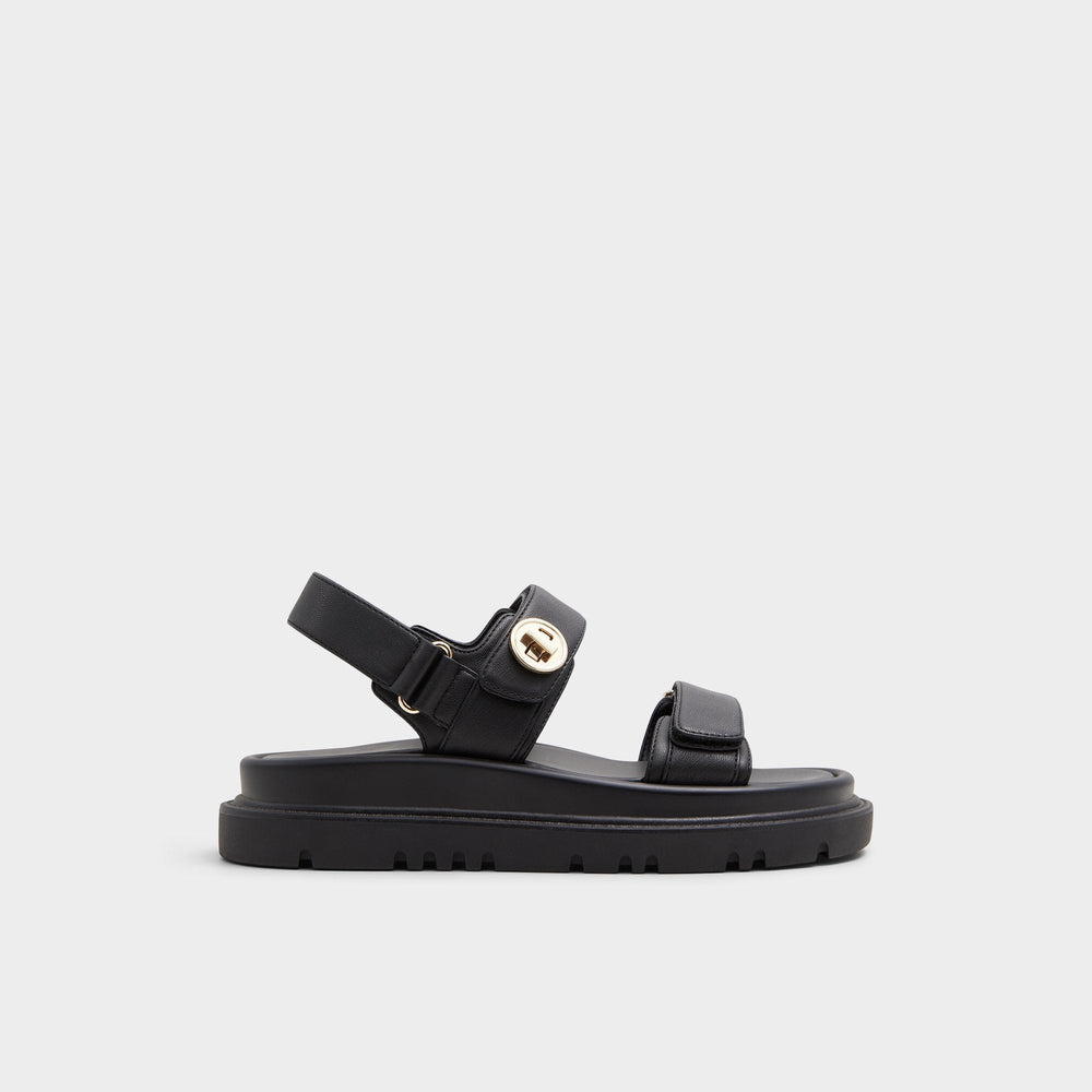 Linette Black Women's Footbed sandals - Footbed sandal, Footbed sandal