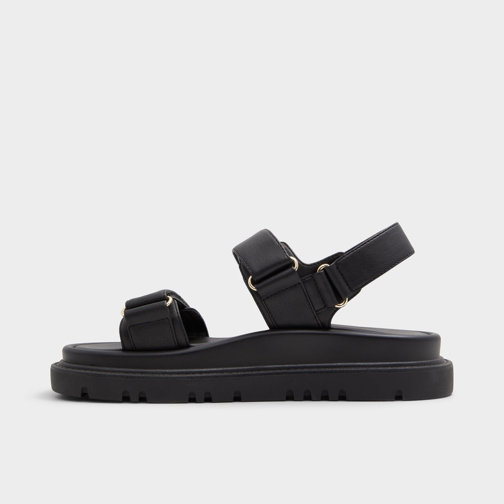 Linette Black Women's Footbed sandals - Footbed sandal, Footbed sandal
