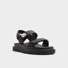 Linette Black Women's Footbed sandals - Footbed sandal, Footbed sandal