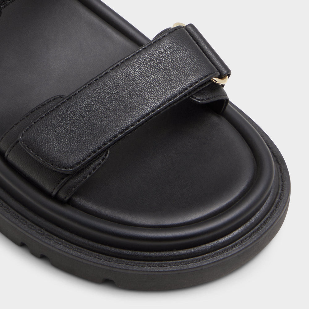 Linette Black Women's Footbed sandals - Footbed sandal, Footbed sandal