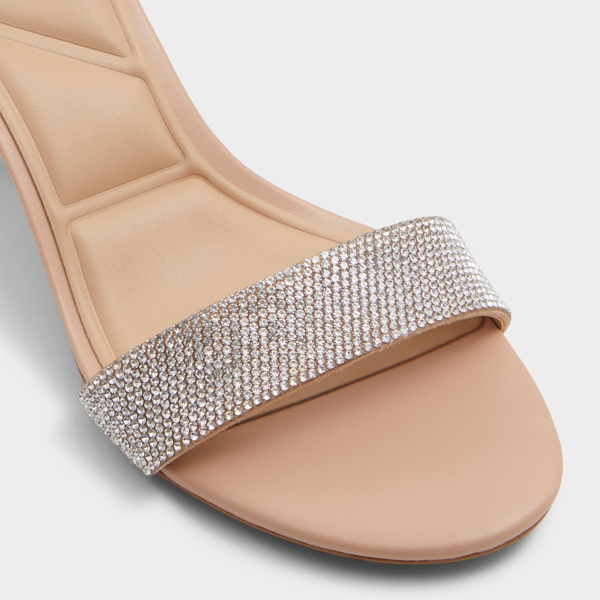 Pristine in Bone - Strappy sandal, Block heel