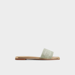 Oceania-xt Other Green Women's Flats - Slide sandal