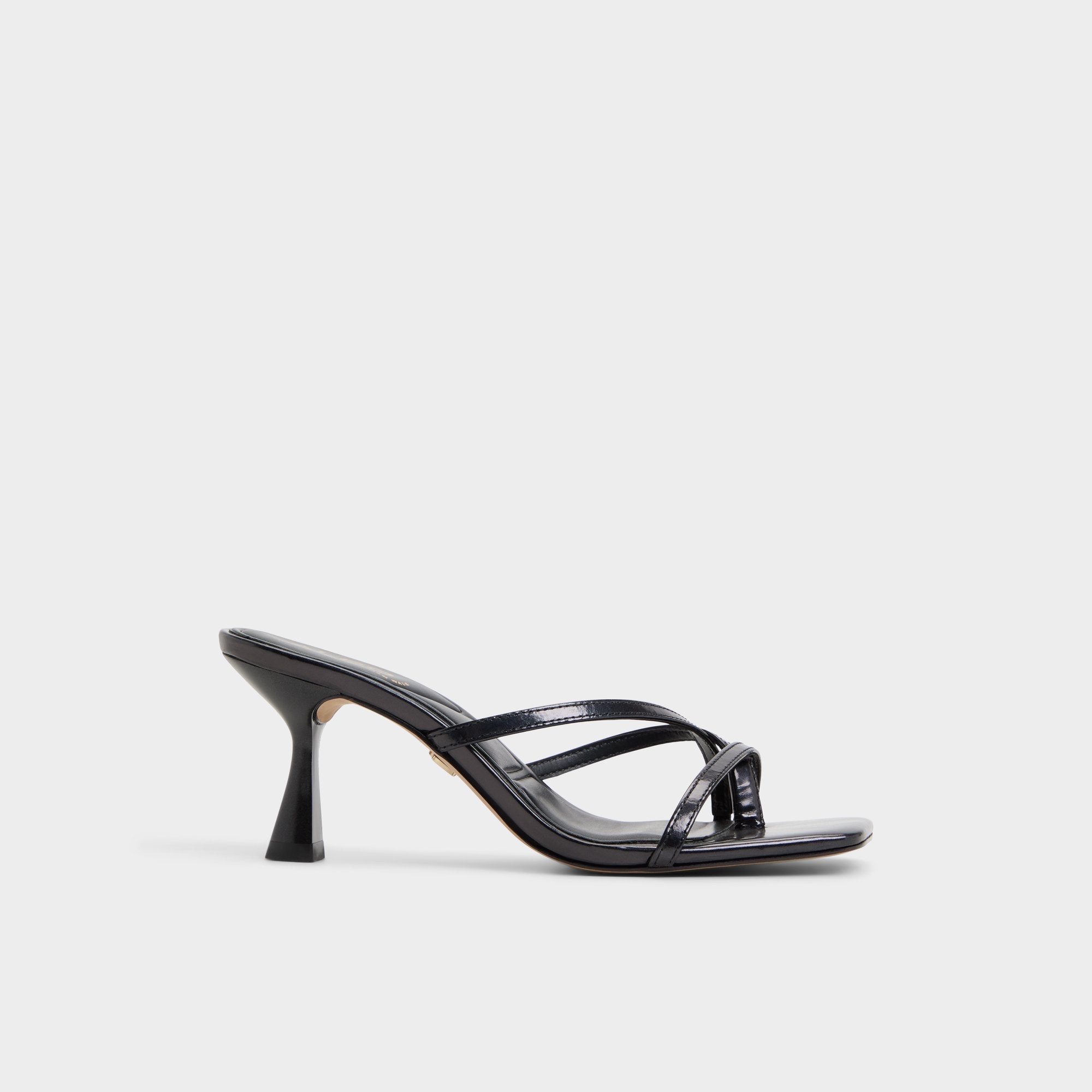 Calypsa Black Women's Animal Prints - Strappy heeled sandal, Block heel