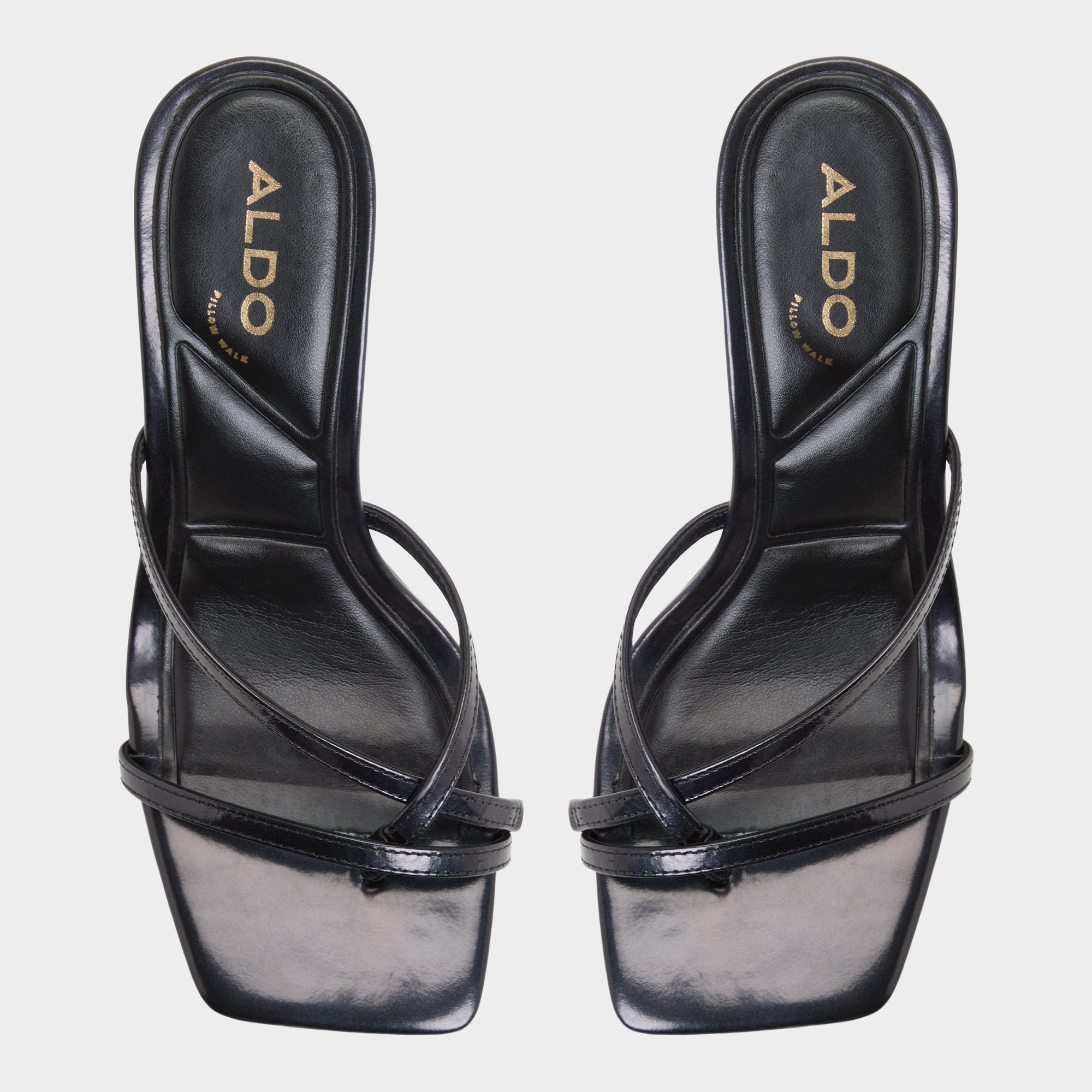 Calypsa Black Women's Animal Prints - Strappy heeled sandal, Block heel