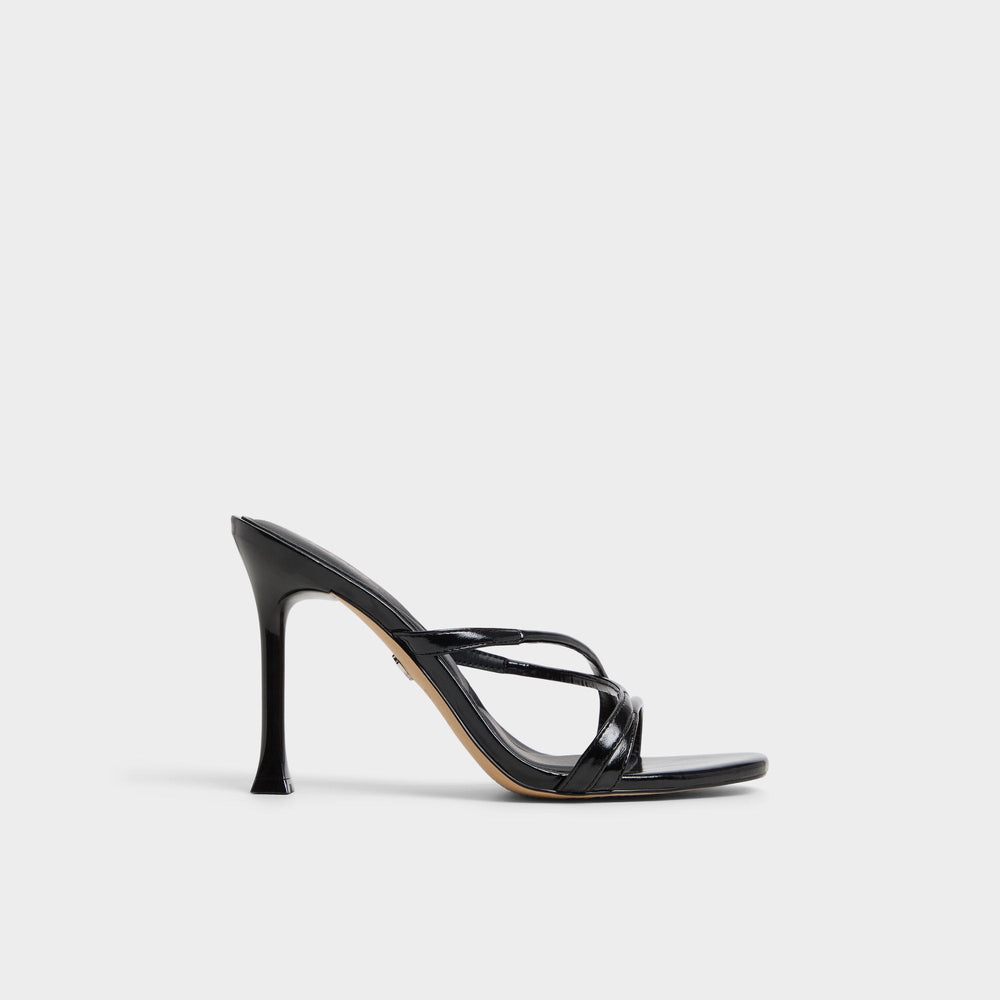 Velaia Black Women's Heeled mules - Heeled mule, Stiletto heel