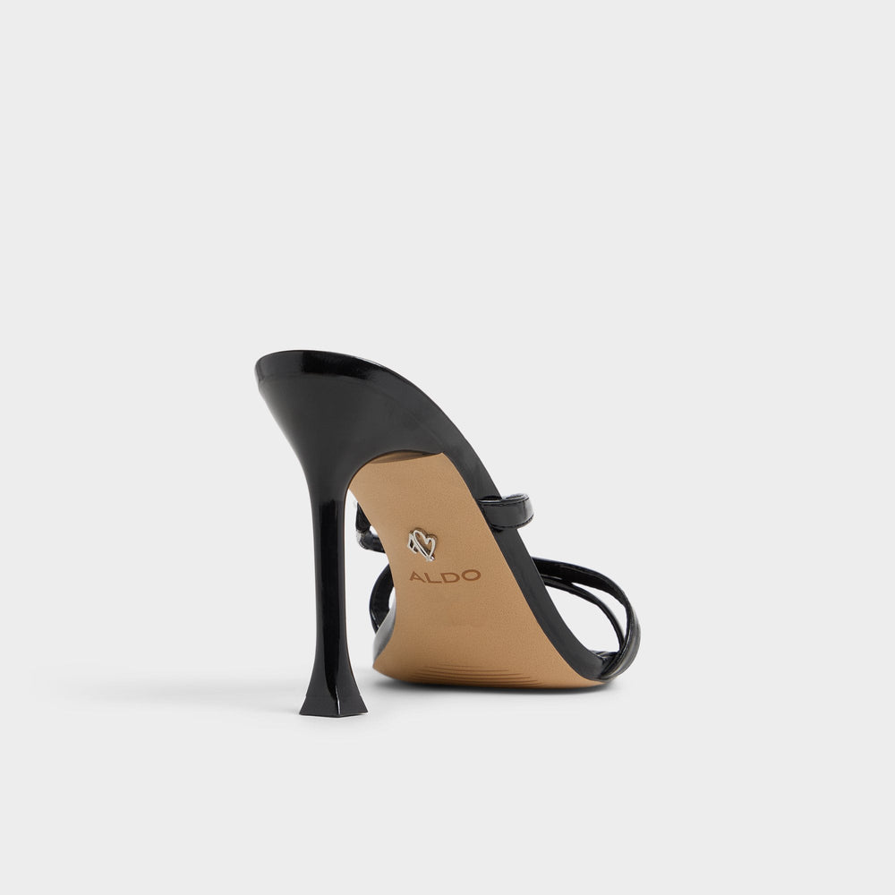 Velaia Black Women's Heeled mules - Heeled mule, Stiletto heel