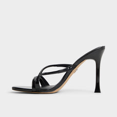 Velaia Black Women's Heeled mules - Heeled mule, Stiletto heel