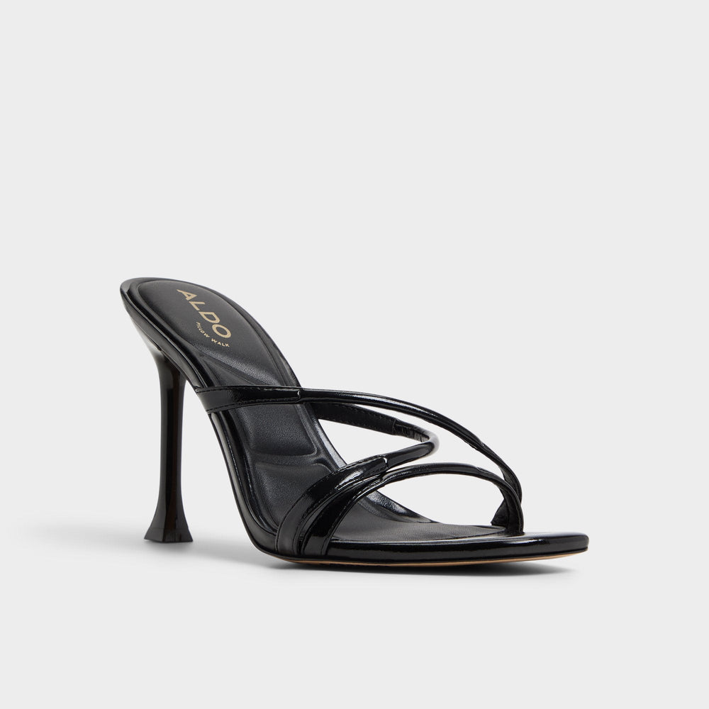 Velaia Black Women's Heeled mules - Heeled mule, Stiletto heel