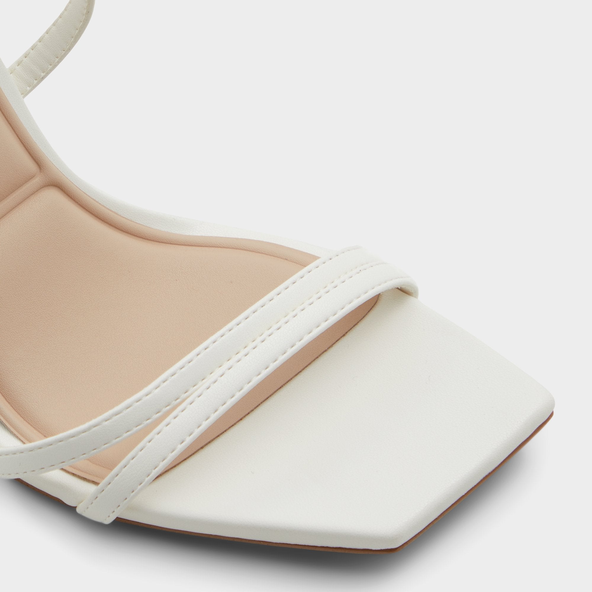 Phaedra in White - Strappy stiletto sandal, Stiletto heel
