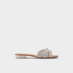 Coredith Silver Women's Flats - Slide sandal