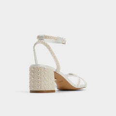 Bouclettie Other White Women's Block heels - Strappy heeled sandal, Block heel