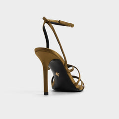 Solania Other Green Women's Strappy sandals - Strappy heeled sandal, Stiletto heel