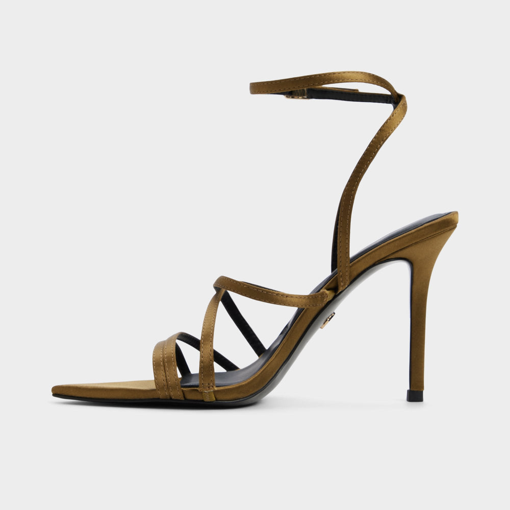 Solania Other Green Women's Strappy sandals - Strappy heeled sandal, Stiletto heel