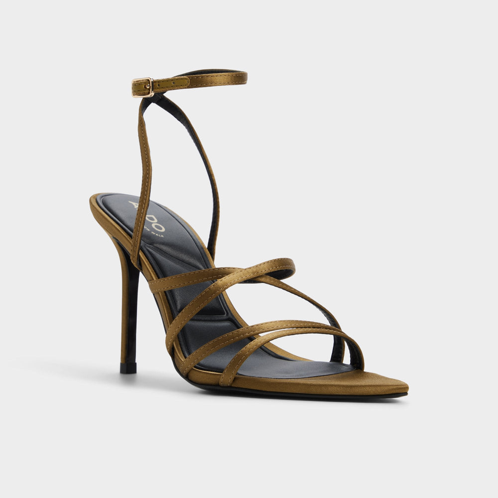Solania Other Green Women's Strappy sandals - Strappy heeled sandal, Stiletto heel