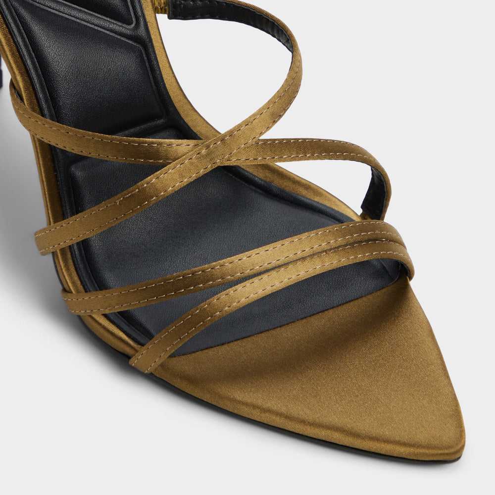 Solania Other Green Women's Strappy sandals - Strappy heeled sandal, Stiletto heel