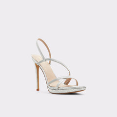 Resurge in Silver - Strappy stiletto sandal, Stiletto heel