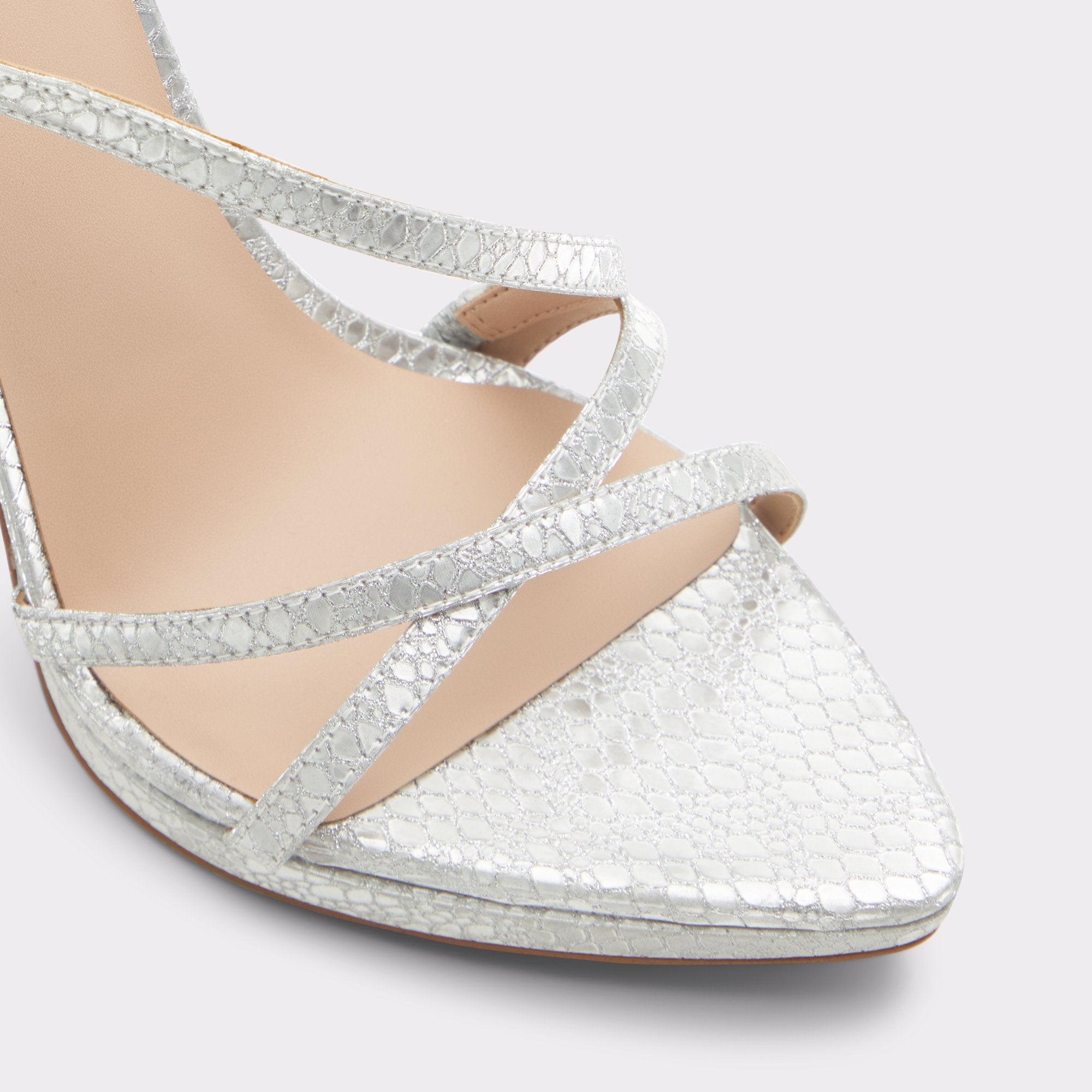 Resurge in Silver - Strappy stiletto sandal, Stiletto heel