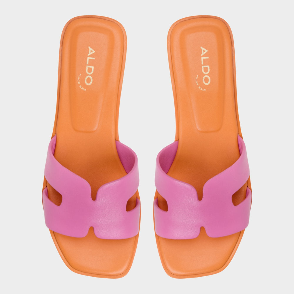 Itsandal Bright Pink Women's Flats - Slide sandal