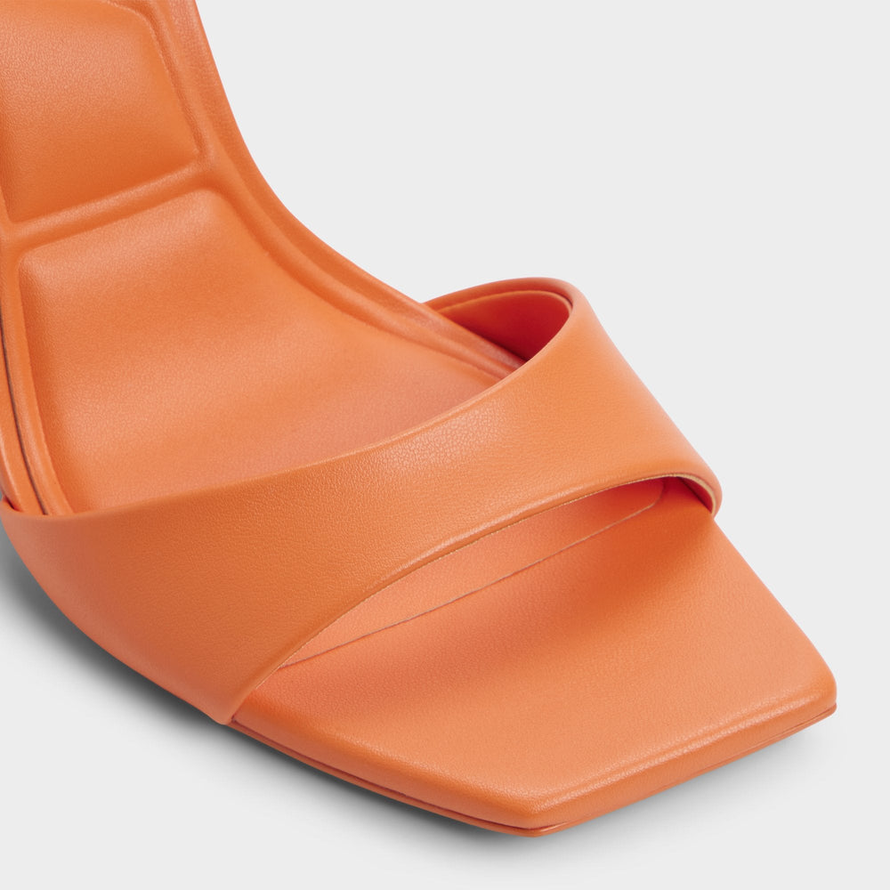 Illustrious Medium Orange Women's Strappy Heels - Strappy heeled sandal, Stiletto heel
