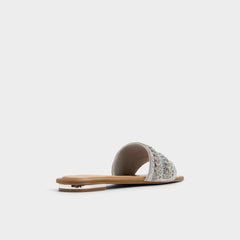 Navalia Silver Women's Flats - Slide sandal