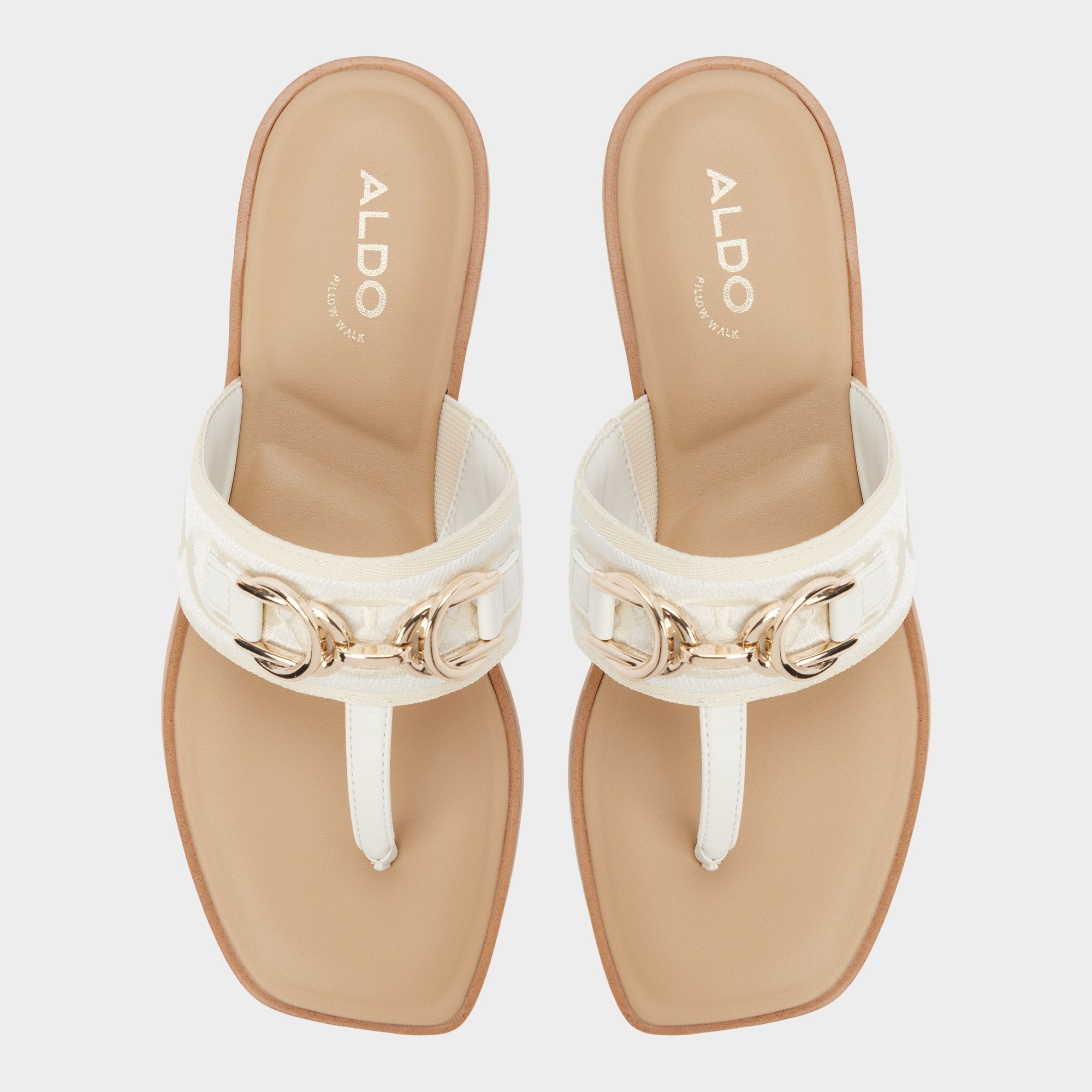Coralynna in White Bone 14053516 - T-strap sandal