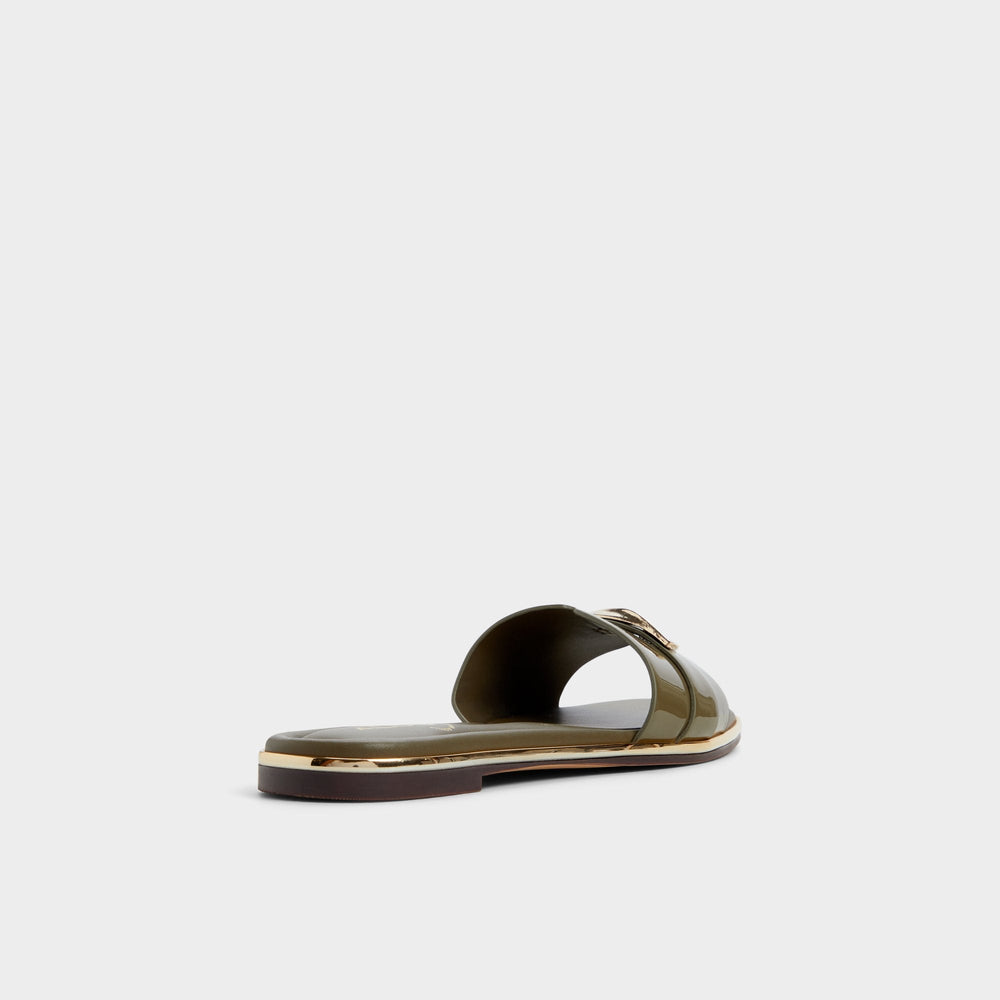 Darlina Other Green Women's Flats - Slide sandal