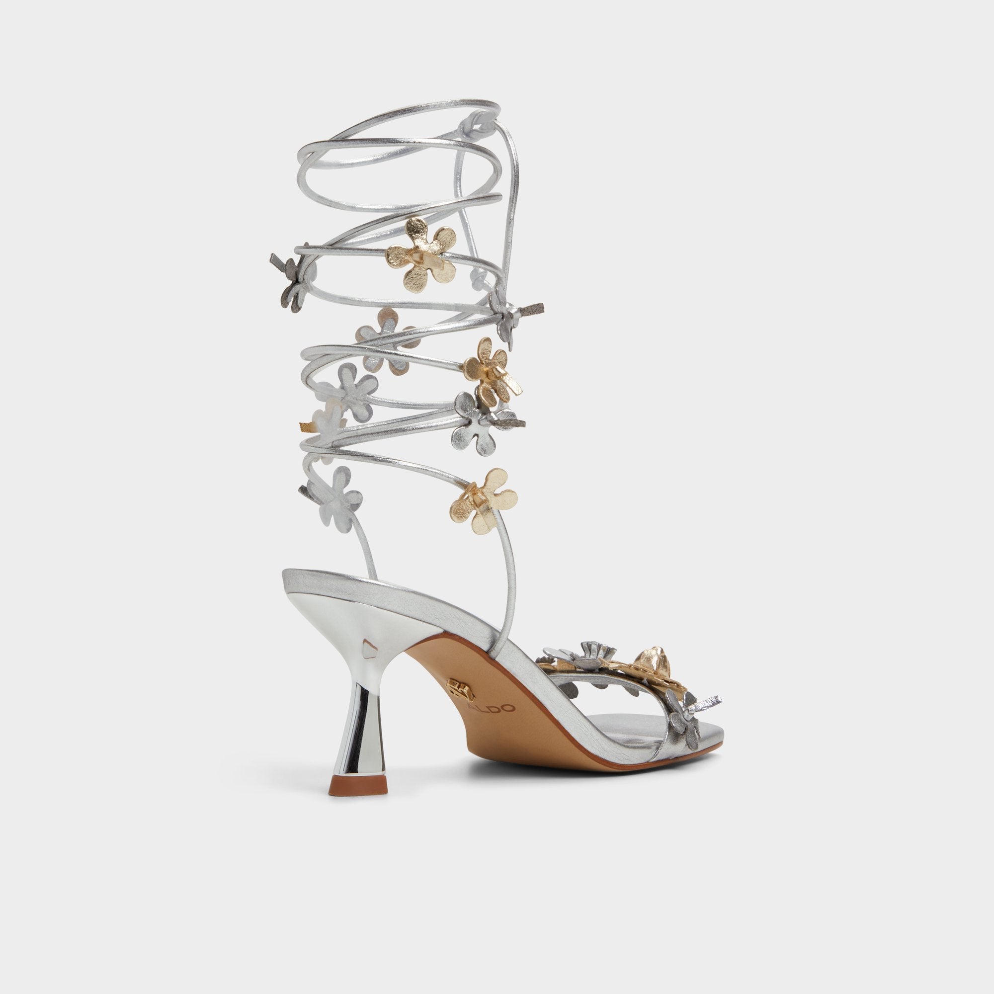 Fiorela Metallic Multi Women's Strappy sandals - Strappy heeled sandal