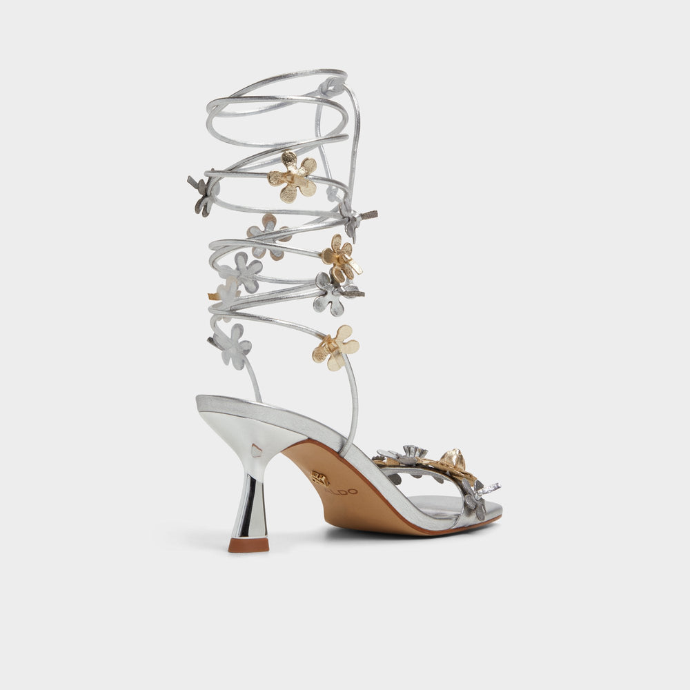 Fiorela Metallic Multi Women's Strappy sandals - Strappy heeled sandal